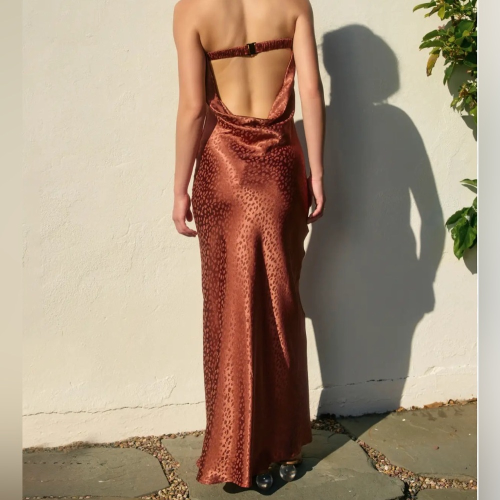 Dress Forum Copper Backless Gown
